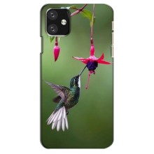 Силіконовий бампер з птичкою на iPhone 12 mini – Калібрі