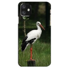 Силіконовий бампер з птичкою на iPhone 12 mini – Лелека