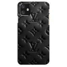 Текстурный Чехол Louis Vuitton для Айфон 12 Мини (Черный ЛВ)