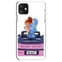 Силиконовый Чехол на iPhone 12 mini с картинкой Стильных Девушек (Девушка на машине)