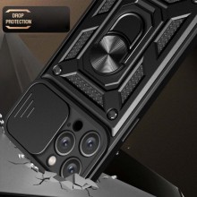 Ударостійкий чохол Camshield Serge Ring для Apple iPhone 12 Pro Max (6.7") – Чорний