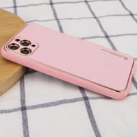 Кожаный чехол Xshield для Apple iPhone 12 Pro Max (6.7") – Розовый