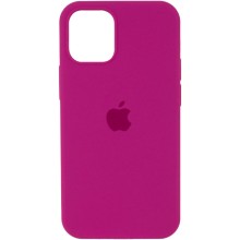 Чехол Silicone Case Full Protective (AA) для Apple iPhone 12 Pro Max (6.7") – Малиновый