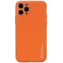 Кожаный чехол Xshield для Apple iPhone 12 Pro Max (6.7") – Оранжевый