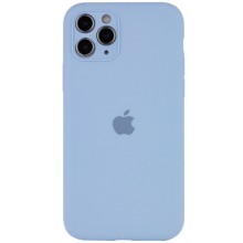 Чехол Silicone Case Full Camera Protective (AA) для Apple iPhone 12 Pro Max (6.7") – Голубой