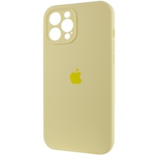 Чехол Silicone Case Full Camera Protective (AA) для Apple iPhone 12 Pro Max (6.7") – Желтый