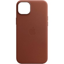 Кожаный чехол Leather Case (AAA) with MagSafe and Animation для Apple iPhone 12 Pro Max (6.7") – Saddle Brown