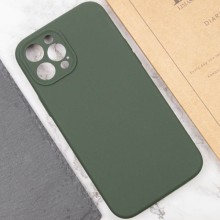 Чехол Silicone Case Full Camera Protective (AA) NO LOGO для Apple iPhone 12 Pro Max (6.7") – Зеленый