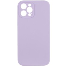 Чехол Silicone Case Full Camera Protective (AA) NO LOGO для Apple iPhone 12 Pro Max (6.7") – Сиреневый