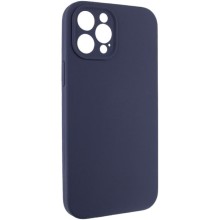 Чохол Silicone Case Full Camera Protective (AA) NO LOGO для Apple iPhone 12 Pro Max (6.7") – Темно-синій