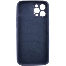 Чохол Silicone Case Full Camera Protective (AA) NO LOGO для Apple iPhone 12 Pro Max (6.7") – Темно-синій