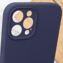 Чехол Silicone Case Full Camera Protective (AA) NO LOGO для Apple iPhone 12 Pro Max (6.7") – Темно-синий