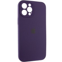 Чехол Silicone Case Full Camera Protective (AA) NO LOGO для Apple iPhone 12 Pro Max (6.7") – Фиолетовый
