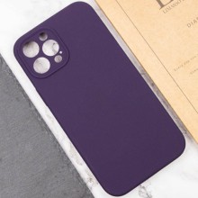 Чехол Silicone Case Full Camera Protective (AA) NO LOGO для Apple iPhone 12 Pro Max (6.7") – Фиолетовый