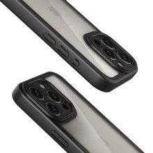 TPU чехол Transparent + Colour 1,5mm для Apple iPhone 12 Pro Max (6.7") – Black