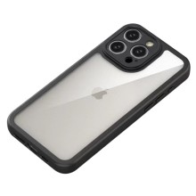 TPU чехол Transparent + Colour 1,5mm для Apple iPhone 12 Pro Max (6.7") – Black