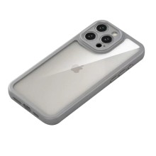 TPU чехол Transparent + Colour 1,5mm для Apple iPhone 12 Pro Max (6.7") – Grey