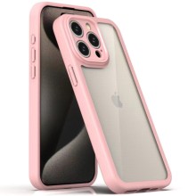 TPU чехол Transparent + Colour 1,5mm для Apple iPhone 12 Pro Max (6.7") – Pink