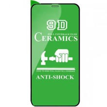 Захисна плівка Ceramics 9D (без упак.) для Apple iPhone 12 Pro Max (6.7") – Чорний