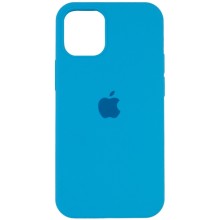 Чехол Silicone Case Full Protective (AA) для Apple iPhone 12 Pro Max (6.7") – Голубой