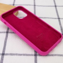 Чехол Silicone Case Full Protective (AA) для Apple iPhone 12 Pro Max (6.7") – Малиновый