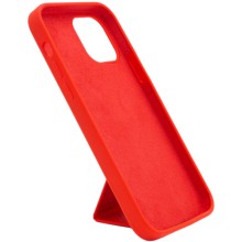 Чехол Silicone Case Hand Holder для Apple iPhone 12 Pro Max (6.7") – Красный