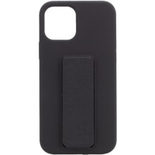 Чехол Silicone Case Hand Holder для Apple iPhone 12 Pro Max (6.7") – Черный