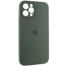 Чехол Silicone Case Full Camera Protective (AA) для Apple iPhone 12 Pro Max (6.7") – Зеленый