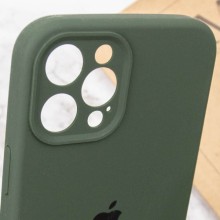 Чехол Silicone Case Full Camera Protective (AA) для Apple iPhone 12 Pro Max (6.7") – Зеленый