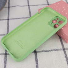 Чехол Silicone Case Full Camera Protective (AA) для Apple iPhone 12 Pro Max (6.7") – Мятный