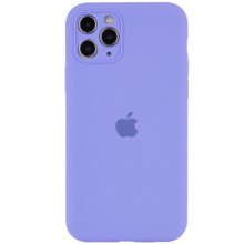 Чехол Silicone Case Full Camera Protective (AA) для Apple iPhone 12 Pro Max (6.7") – Сиреневый