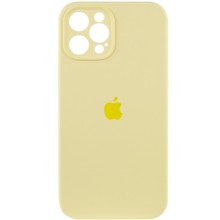 Чехол Silicone Case Full Camera Protective (AA) для Apple iPhone 12 Pro Max (6.7") – Желтый