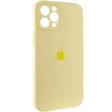 Чехол Silicone Case Full Camera Protective (AA) для Apple iPhone 12 Pro Max (6.7") – Желтый