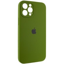 Чехол Silicone Case Full Camera Protective (AA) для Apple iPhone 12 Pro Max (6.7") – Зеленый