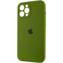 Чехол Silicone Case Full Camera Protective (AA) для Apple iPhone 12 Pro Max (6.7") – Зеленый