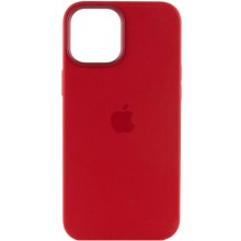 Чехол Silicone case (AAA) full with Magsafe and Animation для Apple iPhone 12 Pro Max (6.7") – Красный