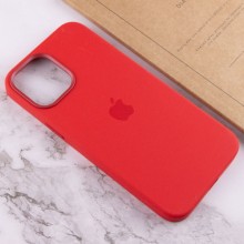 Чехол Silicone case (AAA) full with Magsafe and Animation для Apple iPhone 12 Pro Max (6.7") – Красный