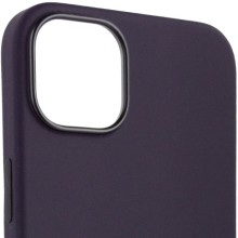 Чехол Silicone case (AAA) full with Magsafe для Apple iPhone 12 Pro Max (6.7") – Фиолетовый