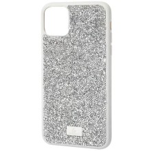 TPU чехол Bling World Rock Diamond для Apple iPhone 12 Pro Max (6.7") (Серебряный)