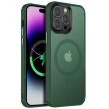 TPU+PC чехол Metal Buttons with MagSafe Colorful для Apple iPhone 12 Pro Max (6.7") (Зеленый)