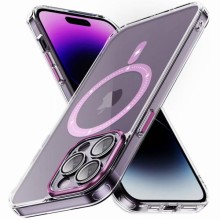 Чехол TPU+PC Colorful with MagSafe для Apple iPhone 12 Pro Max (6.7") – Pink