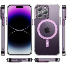 Чехол TPU+PC Colorful with MagSafe для Apple iPhone 12 Pro Max (6.7") – Pink