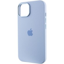 Чохол Silicone Case Metal Buttons (AA) для Apple iPhone 12 Pro Max (6.7") – Блакитний