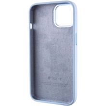 Чохол Silicone Case Metal Buttons (AA) для Apple iPhone 12 Pro Max (6.7") – Блакитний