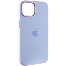 Чохол Silicone Case Metal Buttons (AA) для Apple iPhone 12 Pro Max (6.7") – Блакитний