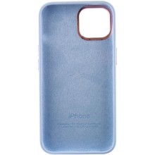 Чохол Silicone Case Metal Buttons (AA) для Apple iPhone 12 Pro Max (6.7") – Блакитний