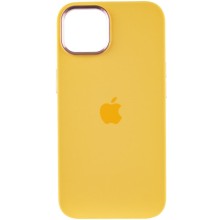 Чохол Silicone Case Metal Buttons (AA) для Apple iPhone 12 Pro Max (6.7") – Жовтий