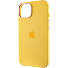 Чохол Silicone Case Metal Buttons (AA) для Apple iPhone 12 Pro Max (6.7") – Жовтий