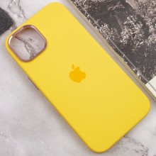 Чохол Silicone Case Metal Buttons (AA) для Apple iPhone 12 Pro Max (6.7") – Жовтий