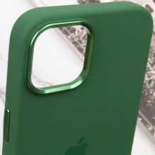 Чохол Silicone Case Metal Buttons (AA) для Apple iPhone 12 Pro Max (6.7") – Зелений